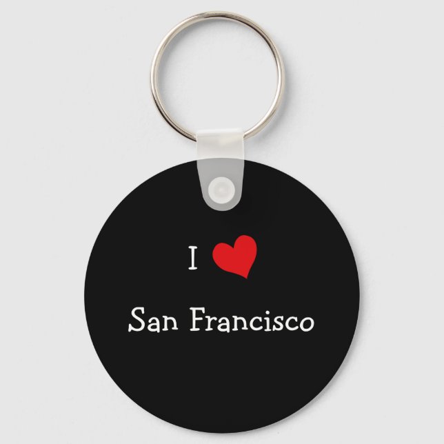 I Love San Francisco Key Ring (Front)
