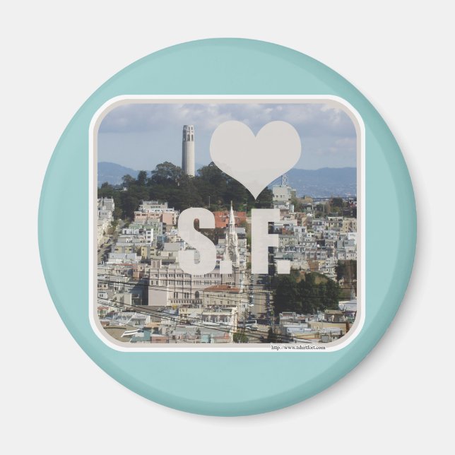 I Love San Francisco Magnet (Front)