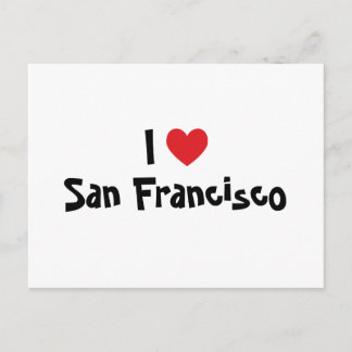 I Love San Francisco Postcard