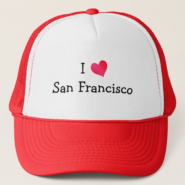 I Love San Francisco Trucker Hat (Front)