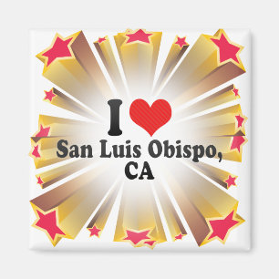 I Love San Luis Obispo,+CA Magnet