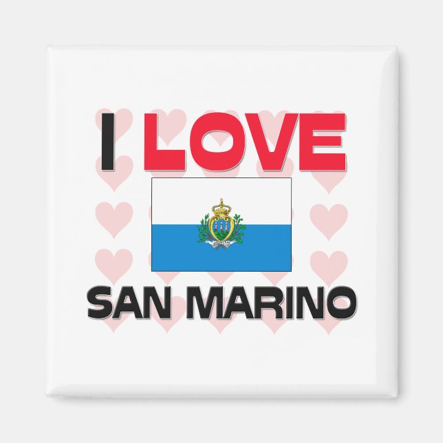I Love San Marino Magnet (Front)