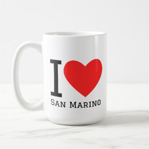 I love San Marino square sticker Coffee Mug
