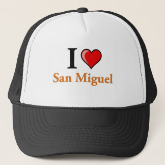 I Love San Miguel Trucker Hat