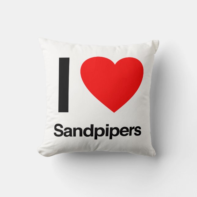 i love sandpipers cushion (Front)