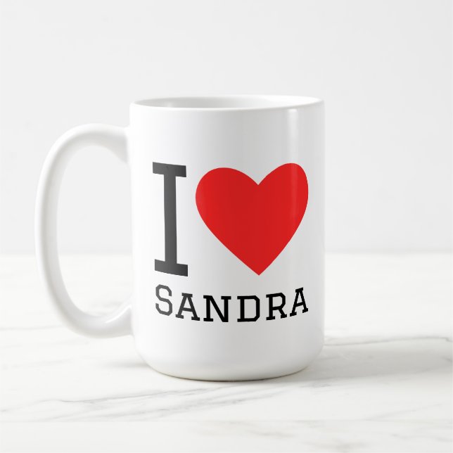 I love sandra coffee mug (Left)