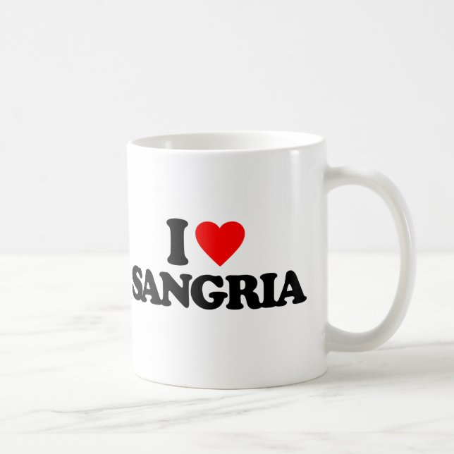 I LOVE SANGRIA COFFEE MUG (Right)