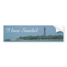 I Love Sanibel bumper sticker