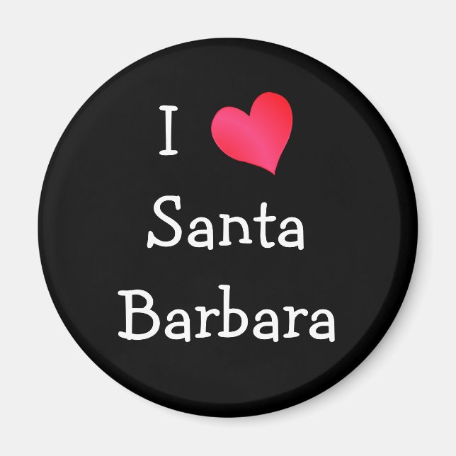I Love Santa Barbara Magnet (Front)
