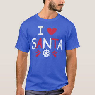 I Love Santa family T-Shirt