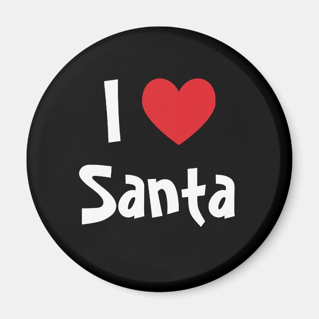 I Love Santa Magnet (Front)