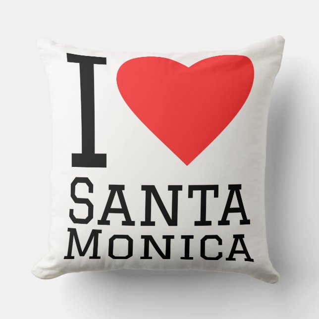 I love Santa monica Cushion (Front)