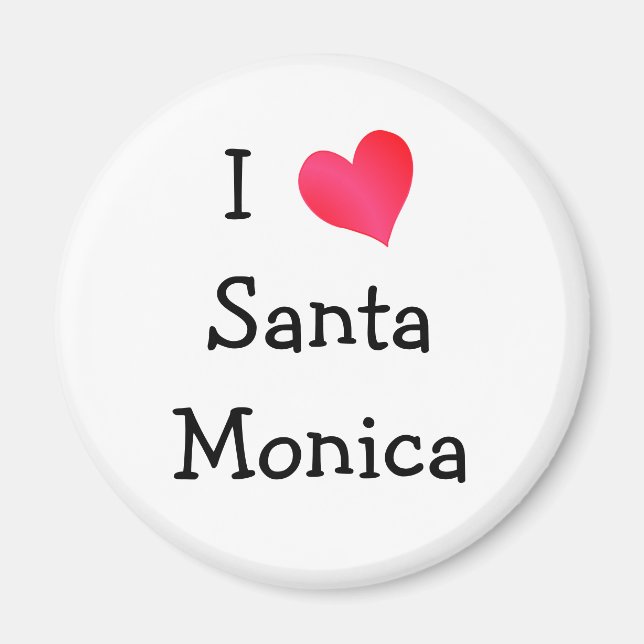 I Love Santa Monica Magnet (Front)