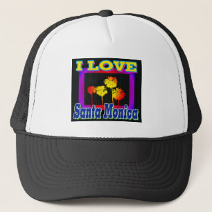 I LOVE Santa Monica Palm Trees in the Box Hat