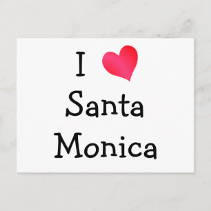 I Love Santa Monica Postcard