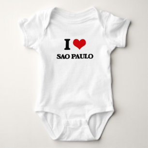 I love Sao Paulo Baby Bodysuit