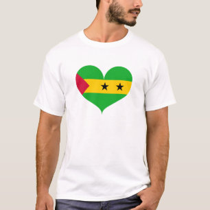 I Love Sao Tome and Principe Flag T-Shirt