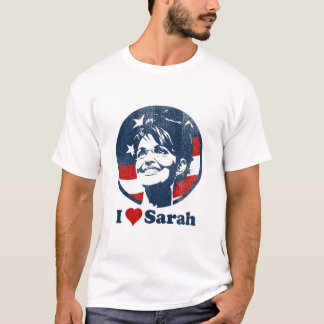 I love Sarah Womens destroyed T-Shirt