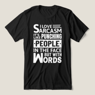 I Love Sarcasm   Funny Sarcastic Saying T-Shirt Tri-Blend Shirt