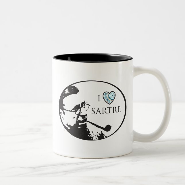 I Love Sartre Mug (Right)