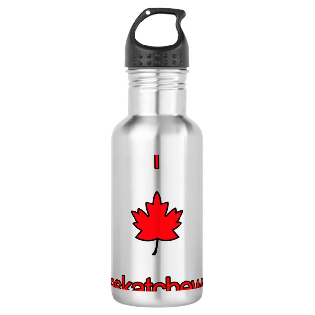 I Love Saskatchewan 710 Ml Water Bottle (Front)