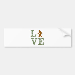 I love Sasquatch Bumper Sticker