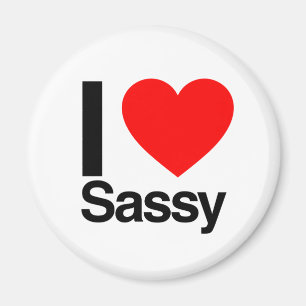i love sassy magnet