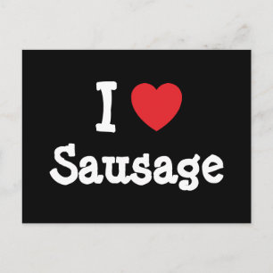I love Sausage heart T-Shirt Postcard