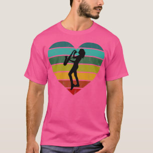 I Love Saxophone And Saxophonist T-Shirt