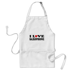 I Love Saxophone Standard Apron