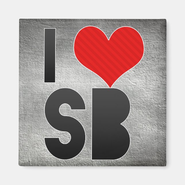 I Love SB Magnet (Front)