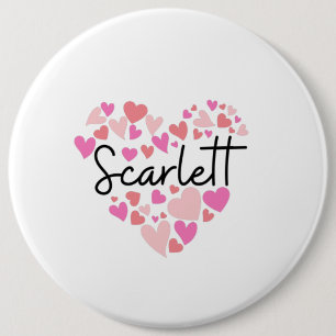I love Scarlett 6 Cm Round Badge