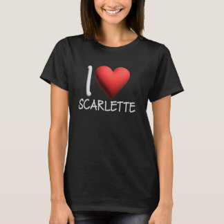 I Love Scarlette Name Personalised Girl Woman Frie T-Shirt