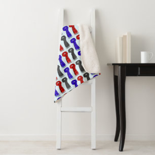 I Love Scarves! Sherpa Blanket