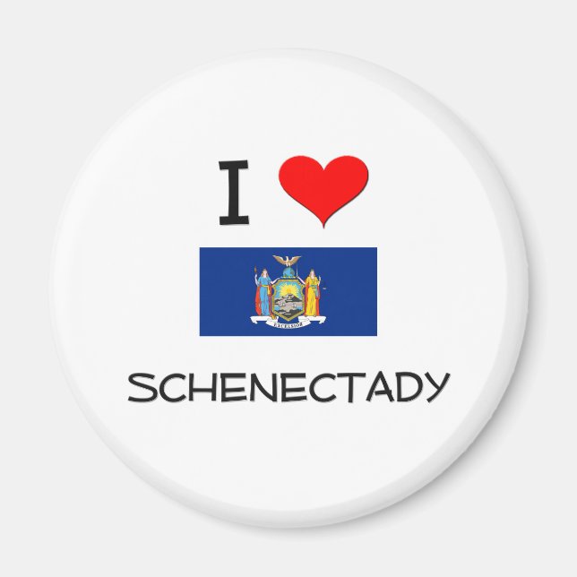 I Love Schenectady New York Magnet (Front)
