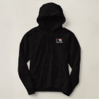 I Love Schipperkes Embroidered Shirt (Zip Hoodie)