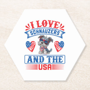 I love Schnauzers and the USA Paper Coaster