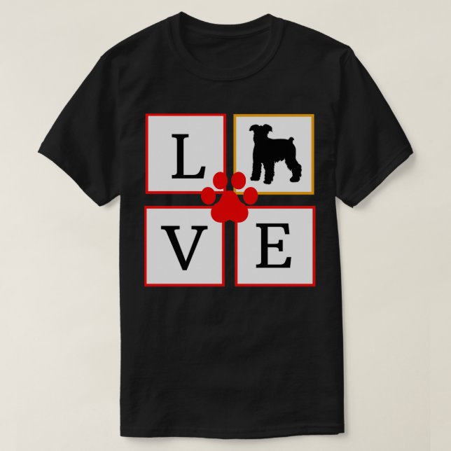 I Love Schnauzers T-Shirt (Design Front)