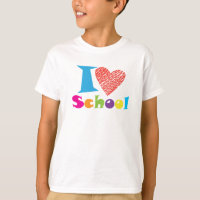 I Love School. Back to School. Cartoon Graduation 