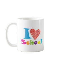 I Love School. Back to School Graduation Cartoon
