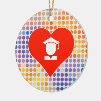 I Love School Ceramic Tree Decoration