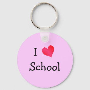 I Love School Key Ring