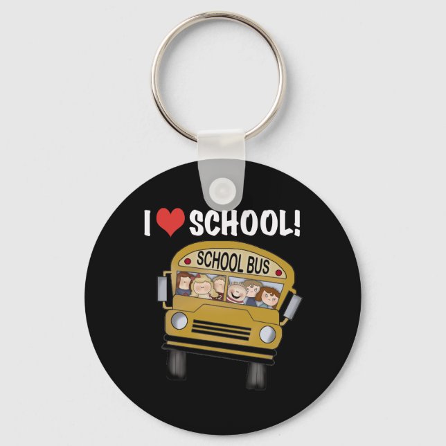I Love School Key Ring (Front)