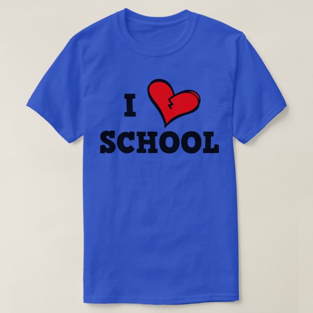 I love School T-Shirt (Design Front)