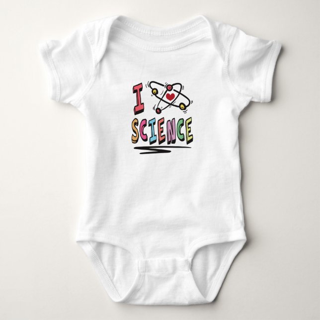 I love Science Baby Bodysuit (Front)
