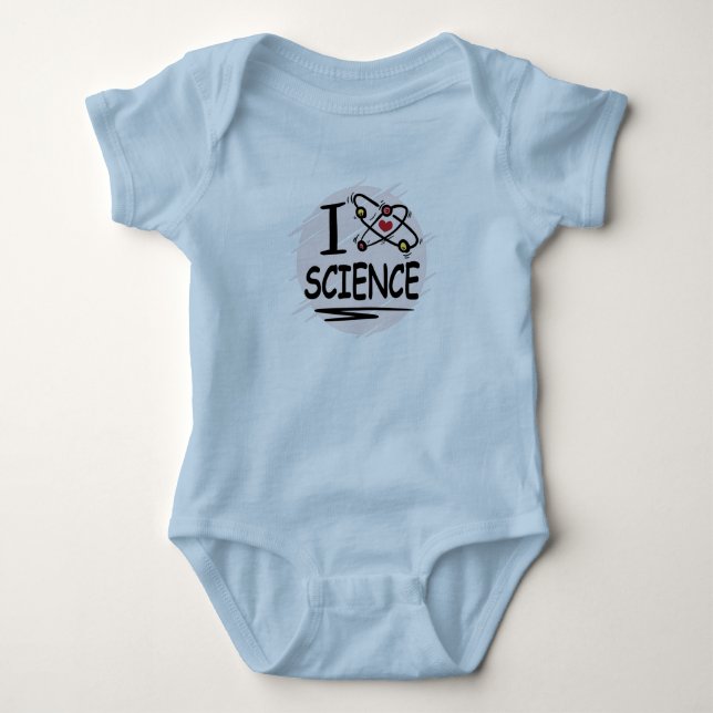I love Science Baby Bodysuit (Front)