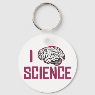 I Love Science (brain) Key Ring