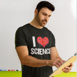 I Love Science Cool Scientist T-Shirt<br><div class="desc">I Love Science t-shirt for a science teacher. A heart with an atom model wrapped around it makes a great gift for a scientist. Science is so cool.</div>