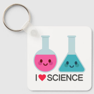 I LOVE SCIENCE KEY RING