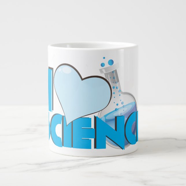 I love Science Large Coffee Mug (Front)